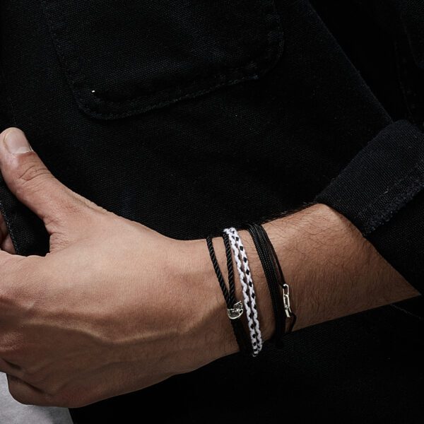 Bracelet Link Argent 925 - Nylon