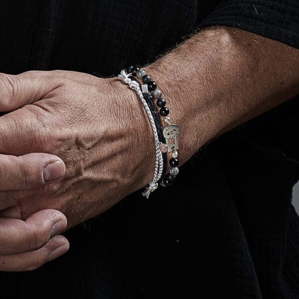 Bracelet Paracorde 2mm - Argent 925