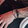 Bracelets Wrap Toggle - Paracorde Pierres Naturelles et Argent 925