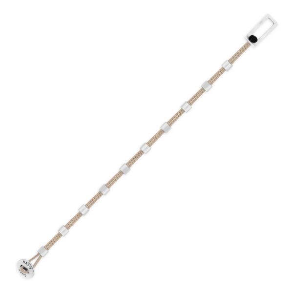Bracelet Square Dot Paracorde - Argent 925