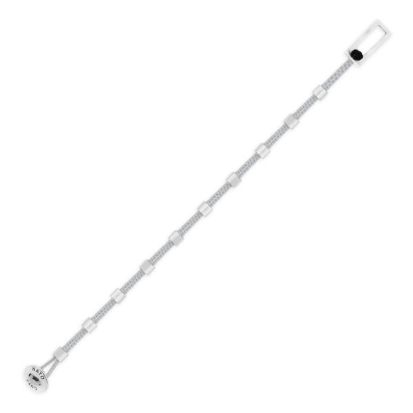 Bracelet Square Dot Paracorde - Argent 925