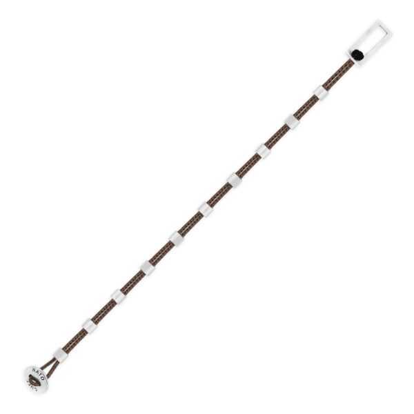 Bracelet Square Dot Paracorde - Argent 925