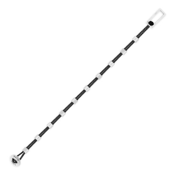 Bracelet Square Dot Paracorde - Argent 925