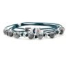 Bracelets Wrap 3 Tours Toggle - Paracorde Pierres Naturelles et Argent 925