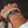 Bracelet Wrap Rings Paracorde - Argent 925