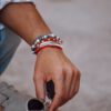 Bracelet Wrap Rings Paracorde - Argent 925