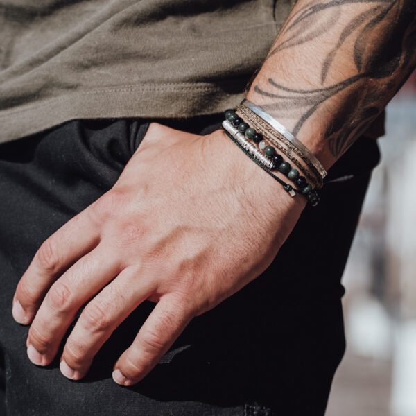 Bracelet Wrap Rings Paracorde - Argent 925