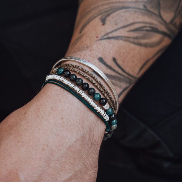 Bracelet Wrap Rings Paracorde - Argent 925