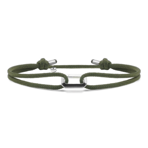 Bracelet Loop Paracorde 2mm - Argent 925