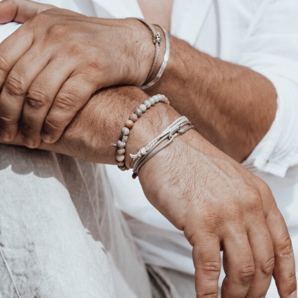 Bracelet Loop Paracorde 2mm - Argent 925