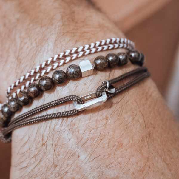Bracelet Loop Paracorde 2mm - Argent 925