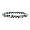 Nato Cuff - Bracelet Skull en Argent Tete de mort - Pierre Hematite 6mm - Bijoux Homme ou Femme Bracelet Skull Cube Argent 925