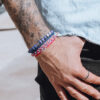 Nato Cuff - Bracelet Skull en Argent Tete de mort - Pierre Sodalite 6mm - Bijoux Homme ou Femme 2 Bracelet Skull Cube Argent 925