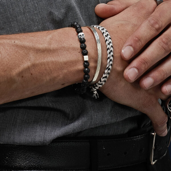 Bracelet Skull Cube Argent 925